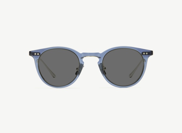 Front view of a pair of eyeglasses called the Alchemist in Midnight