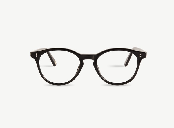 Front view of a pair of eyeglasses called the Fashioner in Black
