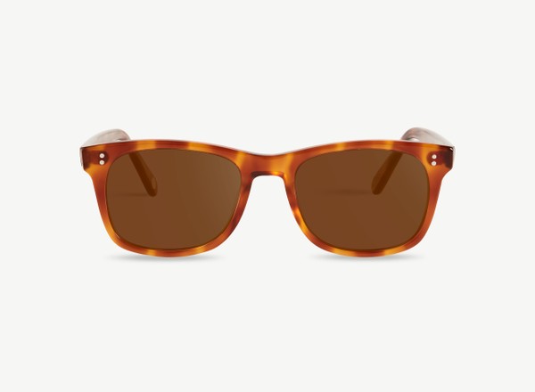 Front view of a pair of eyeglasses called the Founder in Honey