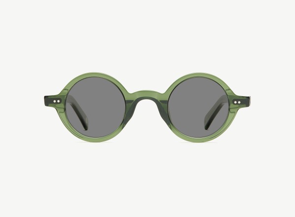 Front view of a pair of eyeglasses called the Poet in Jade