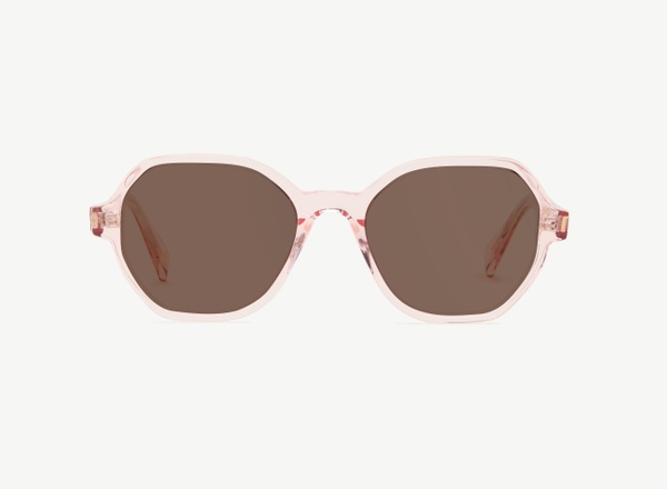 Front view of a pair of eyeglasses called the Storyteller in Soda