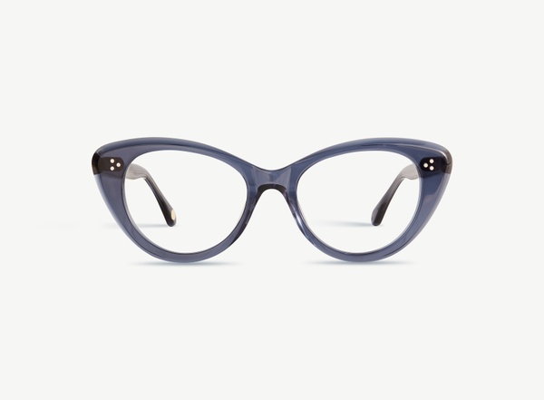 Front view of a pair of eyeglasses called the Icon in Midnight