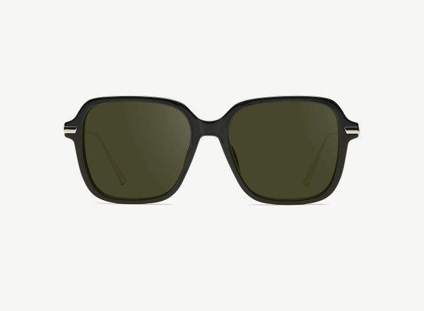Front view of a pair of eyeglasses called the Lover in Black