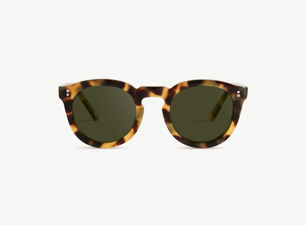 Front view of a pair of eyeglasses called the Charmer in Turtle