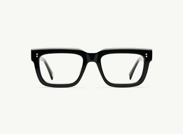 Front view of a pair of eyeglasses called the Torino in Black