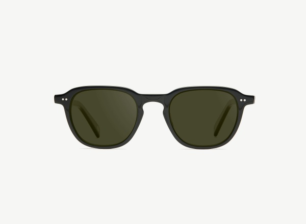 Front view of a pair of eyeglasses called the Doer in Black