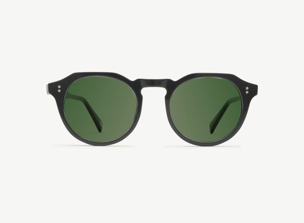 Front view of a pair of eyeglasses called the Sculptor in Black