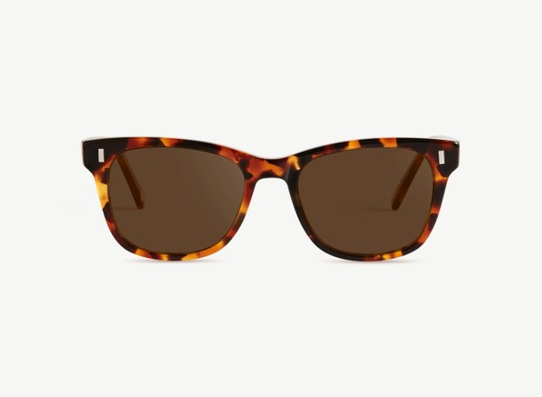 Front view of a pair of eyeglasses called the Actor in Topaz