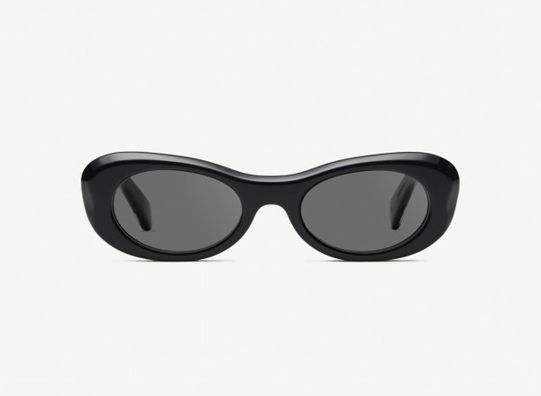 Front view of a pair of eyeglasses called the Flow in Black