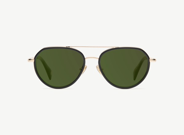 Front view of a pair of eyeglasses called the Voyager in Black