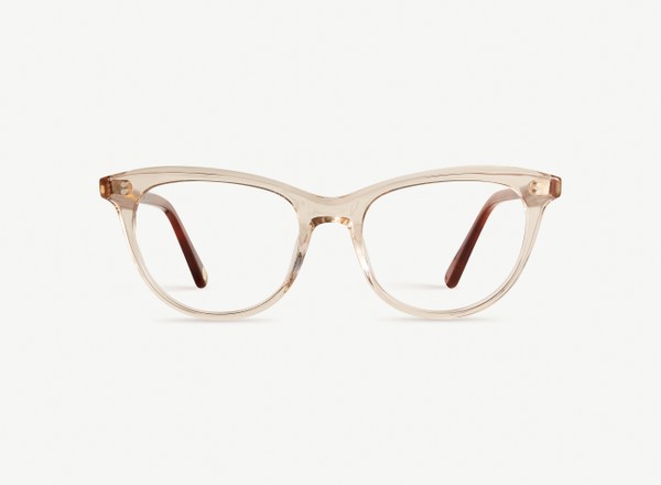 Front view of a pair of eyeglasses called the Ballerina in Sunrise
