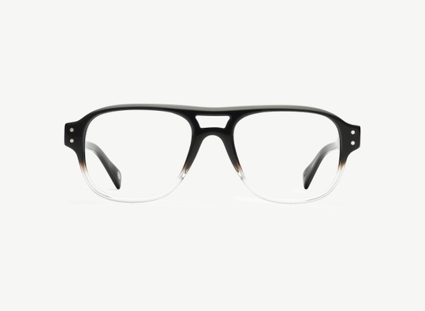 Front view of a pair of eyeglasses called the Submariner in Panda