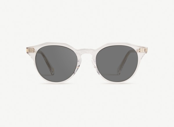 Front view of a pair of eyeglasses called the Maestro in Crystal