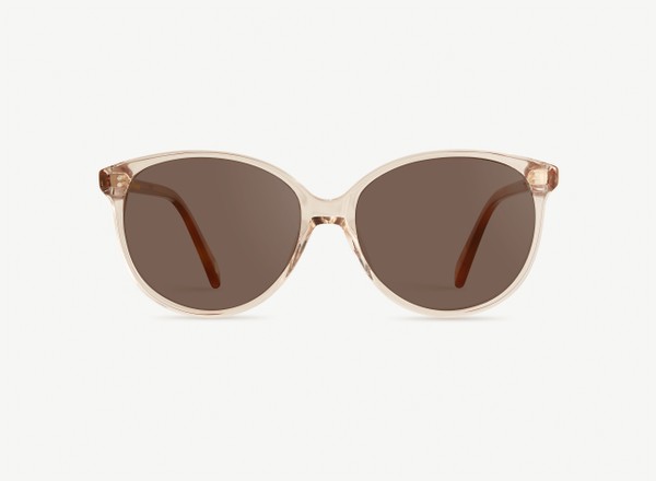Front view of a pair of eyeglasses called the Stylist in Sunrise