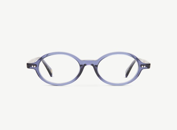 Front view of a pair of eyeglasses called the Archivist in Midnight