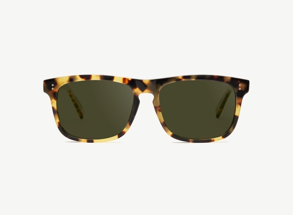 Front view of a pair of eyeglasses called the Captain in Turtle