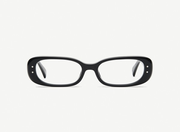 Front view of a pair of eyeglasses called the Nomad in Black