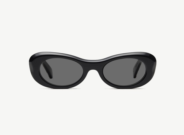 Front view of a pair of eyeglasses called the Flow in Black