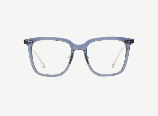 Front view of a pair of eyeglasses called the Manager in Midnight