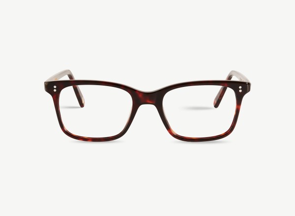 Front view of a pair of eyeglasses called the Thinker in Chocolate