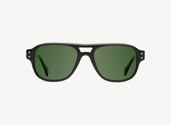 Front view of a pair of eyeglasses called the Submariner in Black