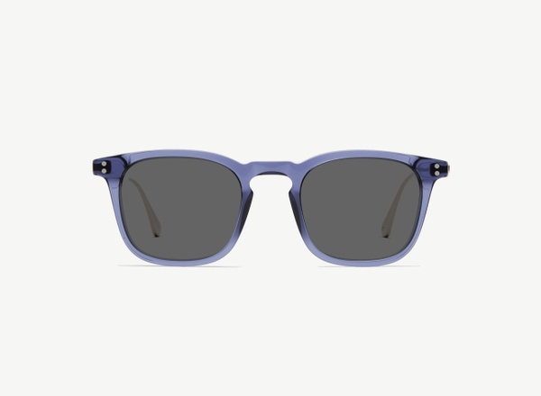 Front view of a pair of eyeglasses called the Engineer in Midnight