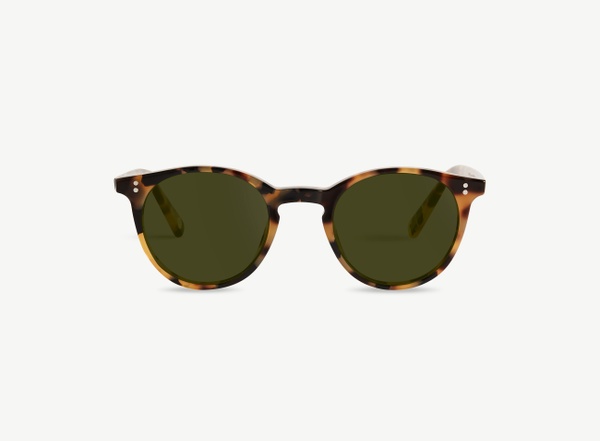 Front view of a pair of eyeglasses called the Traveller in Camo