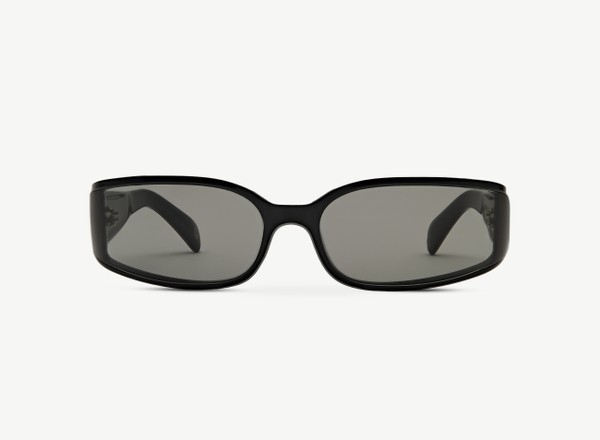 Front view of a pair of eyeglasses called the Archer in Black