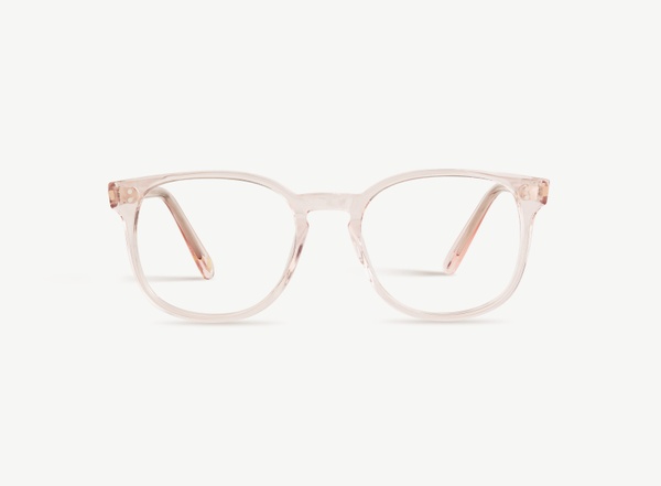 Front view of a pair of eyeglasses called the Superhero in Soda