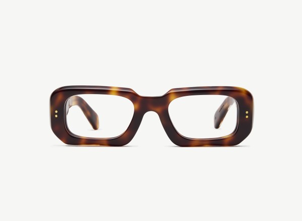 Front view of a pair of eyeglasses called the Ripple in Tortoiseshell