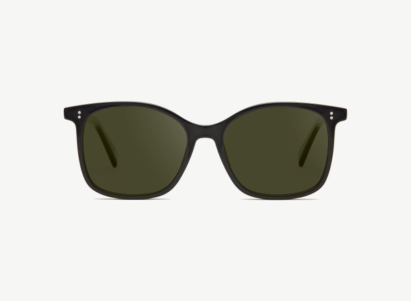 Front view of a pair of eyeglasses called the Saviour in Black