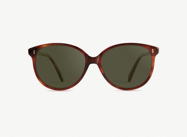 Front view of a pair of eyeglasses called the Stylist in Havana