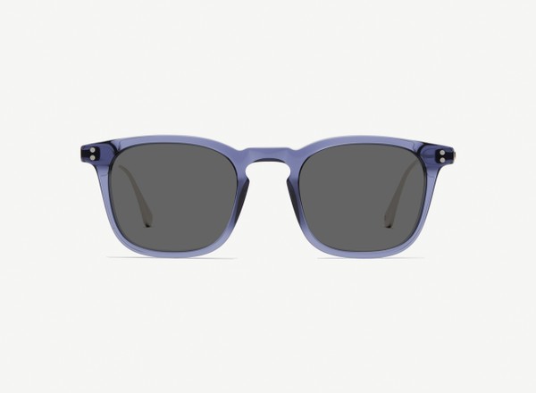 Front view of a pair of eyeglasses called the Engineer in Midnight