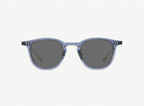 Front view of a pair of eyeglasses called the Critic in Midnight
