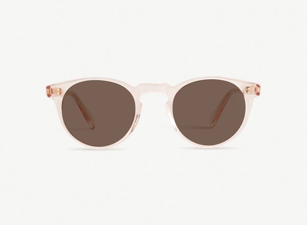 Front view of a pair of eyeglasses called the Bohemian in Soda