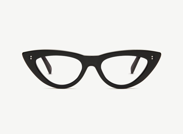 Front view of a pair of eyeglasses called the Beauty in Black