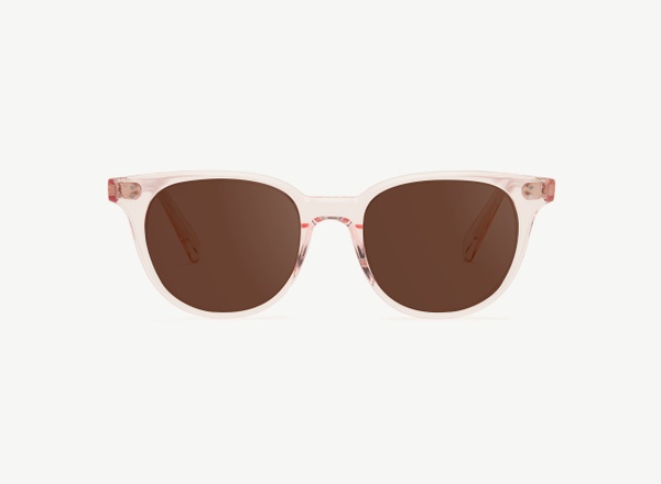 Front view of a pair of eyeglasses called the Aesthete in Soda