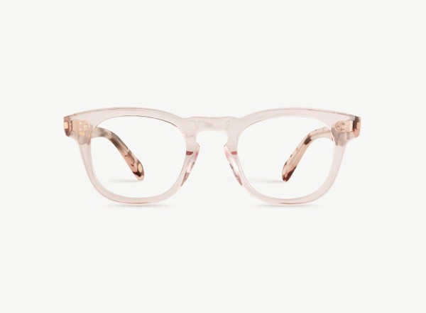 Front view of a pair of eyeglasses called the Diva in Rose