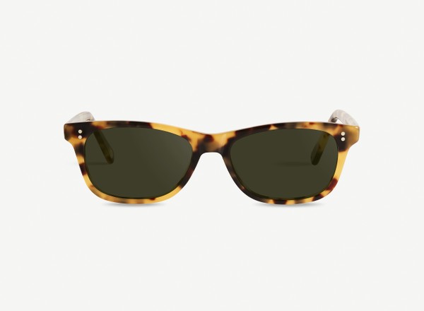 Front view of a pair of eyeglasses called the Romantic in Turtle