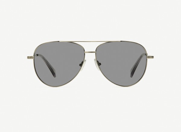 Front view of a pair of eyeglasses called the Soldier in Gunmetal