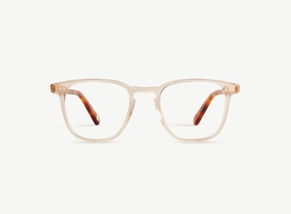 Front view of a pair of eyeglasses called the Architect in Sunrise