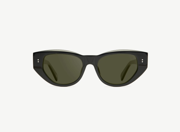 Front view of a pair of eyeglasses called the Rebel in Black