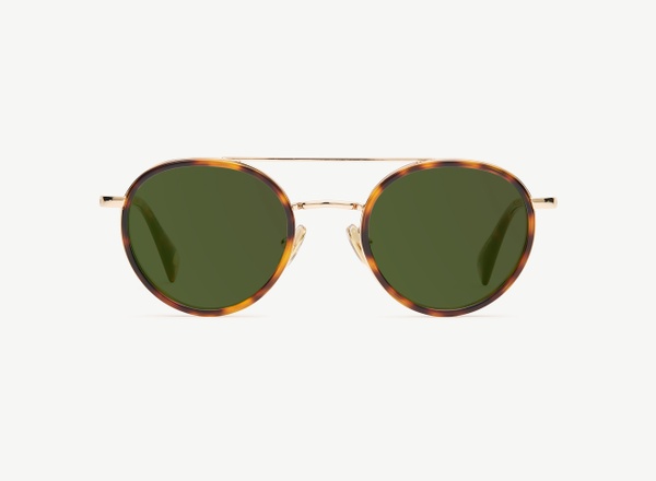 Front view of a pair of eyeglasses called the Prospect in Tortoise