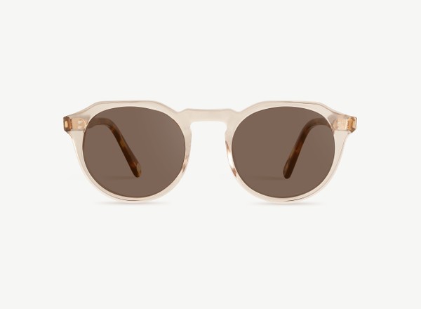 Front view of a pair of eyeglasses called the Sculptor in Sunset