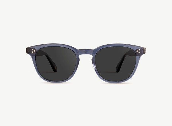 Front view of a pair of eyeglasses called the Believer in Midnight