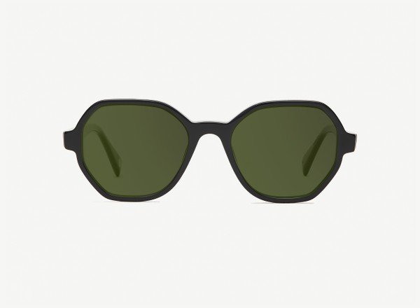 Front view of a pair of eyeglasses called the Storyteller in Black