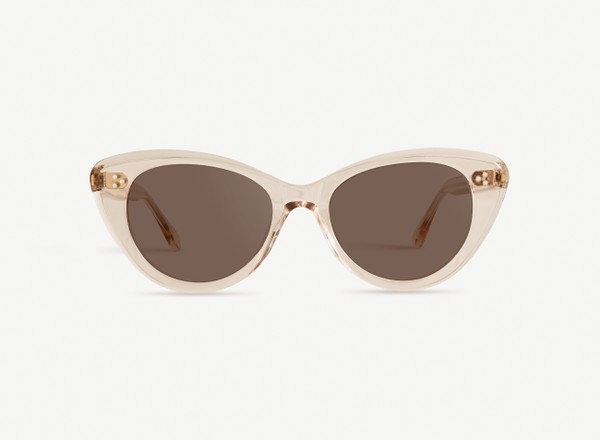 Front view of a pair of eyeglasses called the Icon in Nude