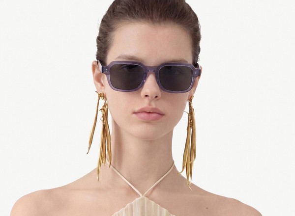 Front view of a pair of eyeglasses called the Prophet in Midnight