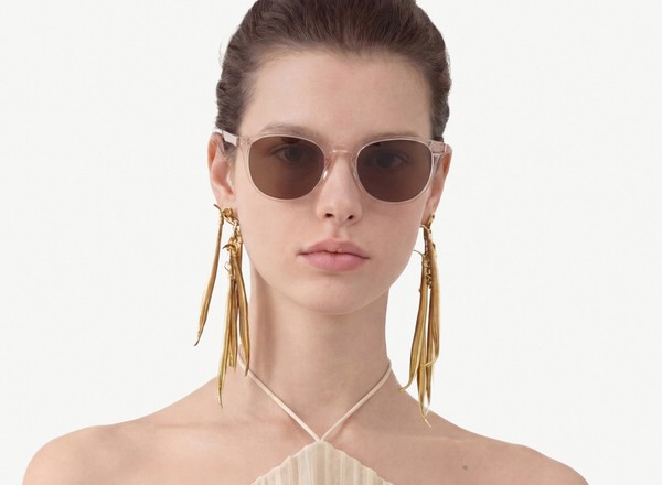 Front view of a pair of eyeglasses called the Pal in Soda