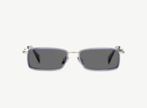 Front view of a pair of eyeglasses called the Pulse in Midnight